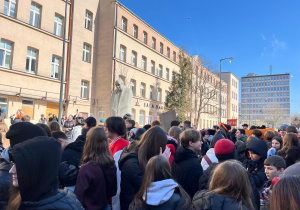Zakończenie marszu na placu Schillera w Łodzi.