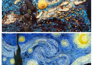 Praca konkursowa – Oliwia Gołczyk, klasa 5c „Gwiaździsta noc” – Vincent van Gogh