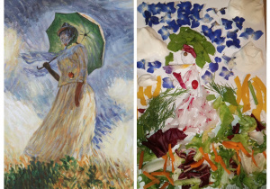 Praca konkursowa – Oliwia Marcinkowska , klasa 4c „Kobieta z parasolką” - Claude Monet