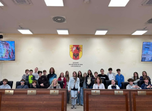 Uczniowie klas ósmych z wizytą w Urzędzie Marszałkowskim