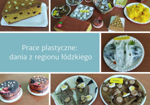 Prace uczniów klas siódmych – dania regionalne.
